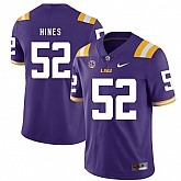 LSU Tigers 52 Chasen Hines Purple Nike College Football Jersey Dzhi,baseball caps,new era cap wholesale,wholesale hats